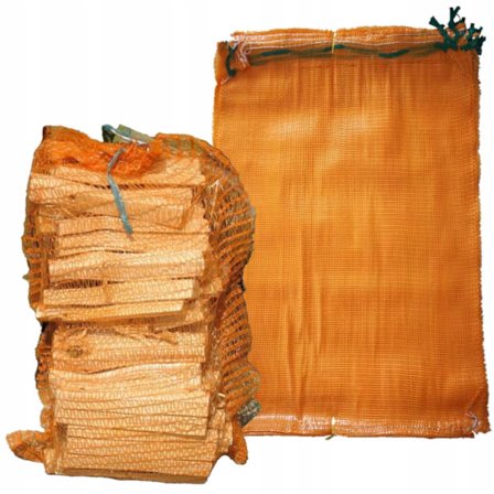 Raschel Sack 70X110 Cm Gul – Stark och Andas | Upp till 50 Kg | 100 Stycken för Jordbruk och Ved