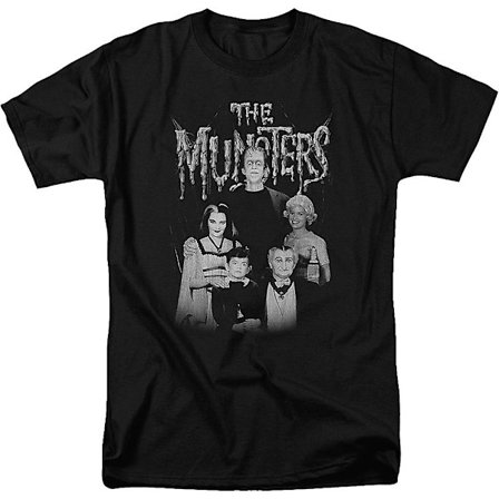 Svart och vit Munsters T-shirt