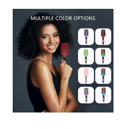 Ergonomisk ventilerad hårborste för styling och hårbottenmassage Blå