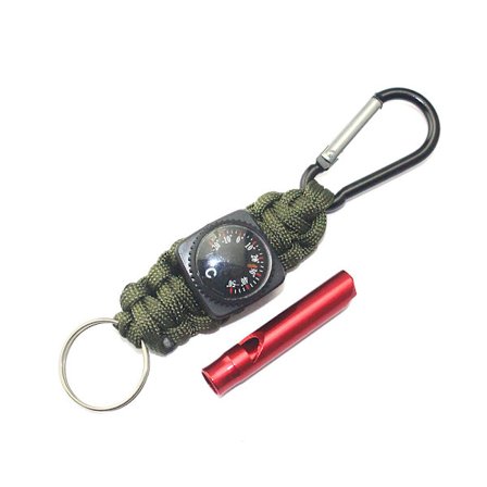 2 stk. Utendørs Nødfløyte 4 i 1 Multifunksjonsfløyter