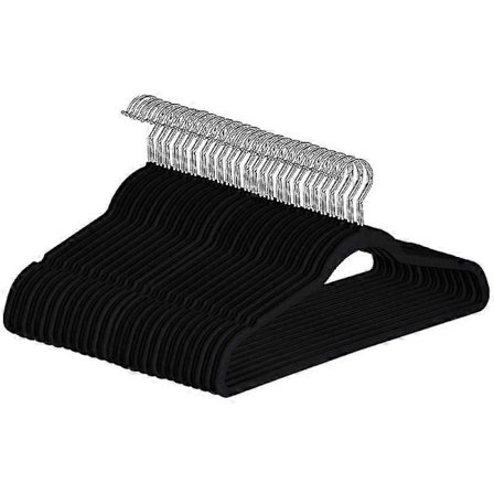 Liukumattomat raskaat takki- ja pukupuvun henkarit - (25 kpl)