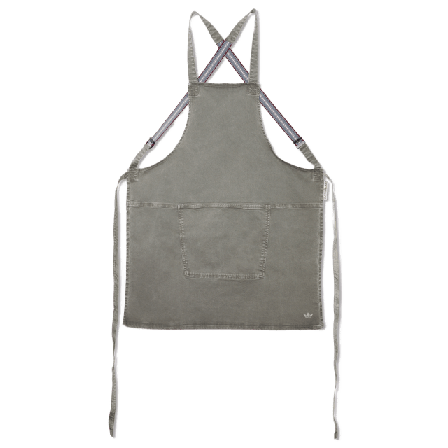 Dutchdeluxes Förkläde Med Hängslen 65 X 77 Cm Förkläden Unisex Grå ONESIZE