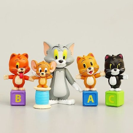 Mini 5 Tom og Jerry Tom og Jerry dukke model ornamenter kage dekoration ornamenter dukker