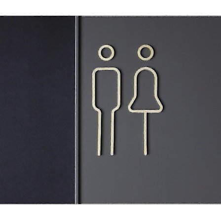 Man WoMan MetaL WaLL Skilt PLate ToiLet Dørskilt WaSh RooM LabeL Wc Skilt Board - PLaqueS &aMp; Si