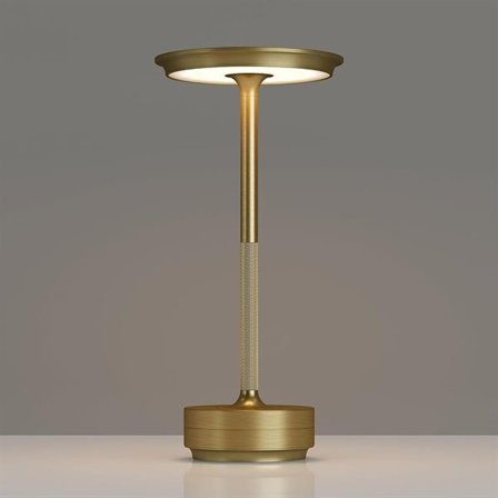 Bordslampa/nattlampa med touchkontroll och USB-laddning - Guld