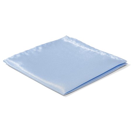 Pañuelo de bolsillo sencillo azul claro brillante para hombres - Pañuelos de bolsillo de color liso