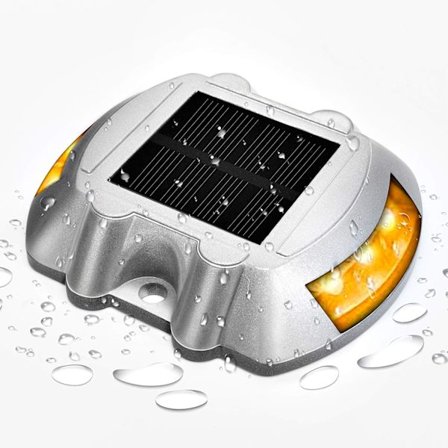 Soldäcksljus, LED-filljus, soldrivet dockningsljus, utomhus IP68 vattentät vägskylt, används för trappor, trottoarer, trappor, båtar, trädgård, mark