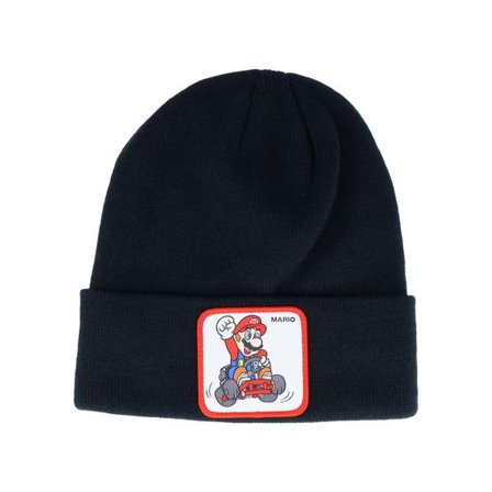 Capslab - Svart cuff Beanie - Super Mario Kart Black Cuff @ Hatstore