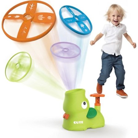 Utomhusleksaker för barn i åldern 4-8 år, utomhus elefant flygande frisbee-kastare, snurrande fångstspel för trädgården för barn i åldern 8-12 år