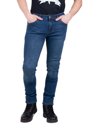 Motorradjeans Course Ethan Slim Fit Dunkelblau W34 x L36