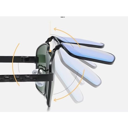 Flip Up Solbriller Mænd Kvinder Solbriller flip spejl læsebriller