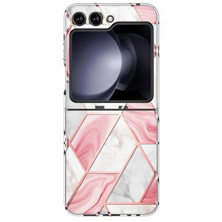 Samsung Galaxy Z Flip 6 - Exklusivt Stötdämpande Marmor Skal