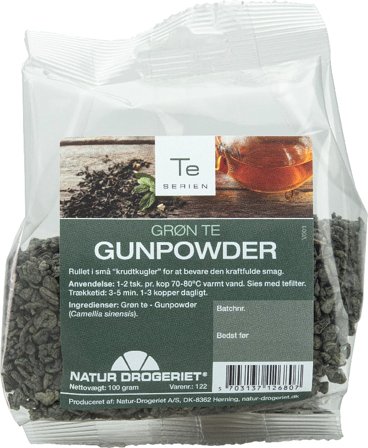 Natur Drogeriet Grøn Gunpowder the 100 g, Helse & Madvarer, Te, Grøn Te