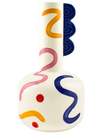 Que Rico Vase - Lucas - Pintura Locura - Multi/patterned - 19 CM