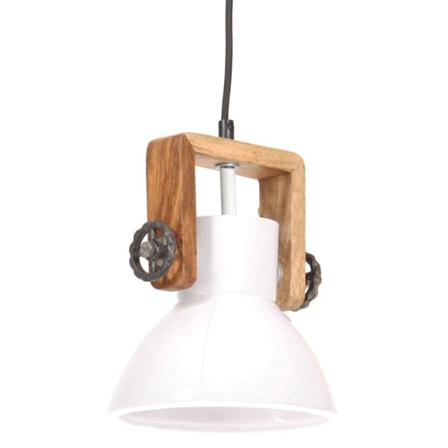 Vidaxl Hänglampa Industriell 25 W Vit Rund 19 Cm E27 Vit