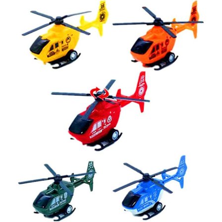 Simuleringshelikopter Mini Plast Die Cast Trekk-Tilbake Helikopter Leke Dekorasjon Trekk Tilbake Flymodeller Fly Leke Plast Inertileke For Barn