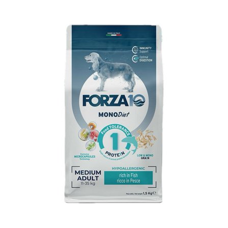 Forza10 Medium Diet Crocchette Al Pesce Cani Adulti Taglia Media