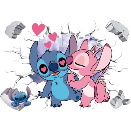 3D sprø veggklistremerker for soverom stue veggdekor (par)