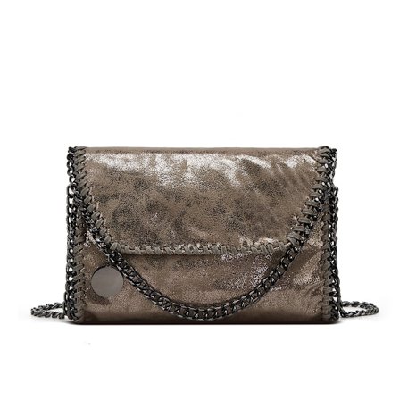 Svart enkel avslappnad damväska i PU-läder