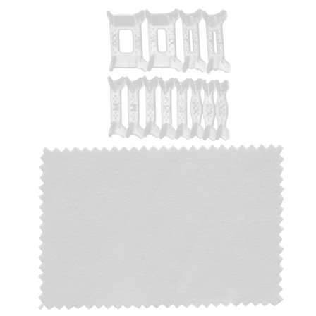 12 kpl Läpinäkyvä Sormuskoon Pienennin Säätötyyny Löysille Koristeille