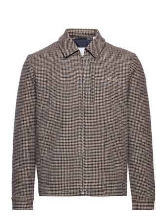 Manuel Houndstooth Wool Jacket Patterned Les Deux