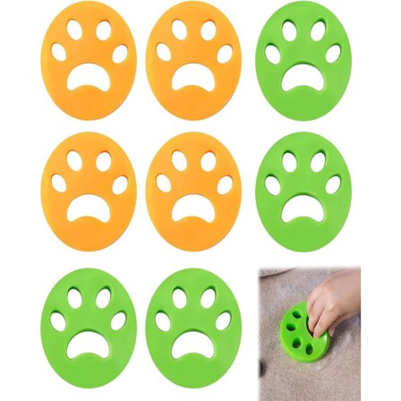 8-pakning Anti-Hår Vaskemaskin Anti-Hårbørste Kjæledyr Vaskehår-XF29-