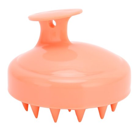 Hårmassageborste för hårbotten Silikon Hårvård Exfoliator Hårschampoborste för alla hårtyper Orange Rosa