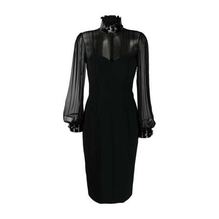Moschino Dress , Zwart , Dames , Maat: S