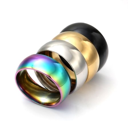 Rostfritt stål ring 8mm