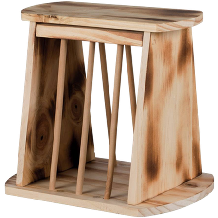 Trixie - Frittstående høystativ Flammet brun 25 x 22 x 18 cm - Smådyr - Matplass og vannflasker - Høyhekker og fôrholdere - ZOO.no