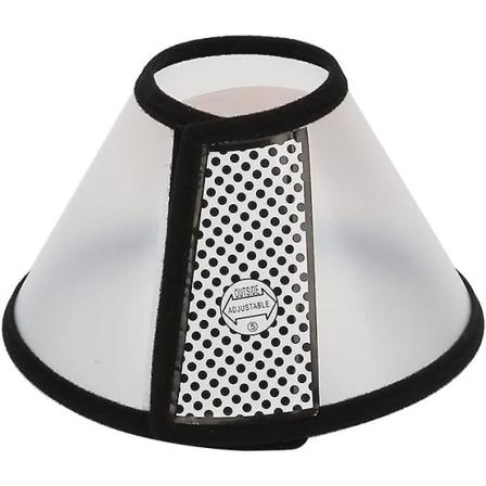 Oppfriskende Recovery Pet Cone - Lett Plast Elizabethansk Krage For Katter, Små Hunder Og Kaniner (svart)
