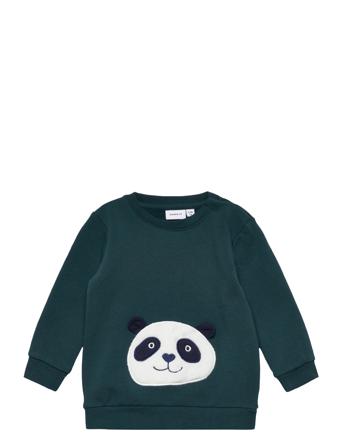 Nbmruddy Ls Sweat Bru Sweat-shirt Genser Grønn Name It