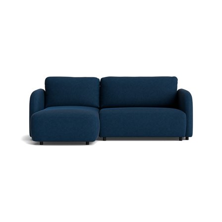 Arezzo chaiselong sovesofa, venstrevendt - Aragon Blå - 241x154x90 - Sofa, sovesofa, chaiselong