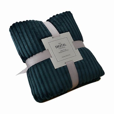 Flanell Fleece Pledd for Sofa Mykt Pledd Ensfarget Sengeteppe Plysj Trekk for Seng Gave, Q