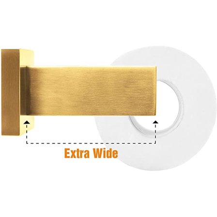 1 st Toalettpappershållare i guld, polerad, rostfritt stål