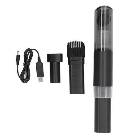 Håndholdt støvsuger 9000Pa Høy sugekraft 120W Bærbar USB-lading Støvsuger for bil hjemmekontor svart