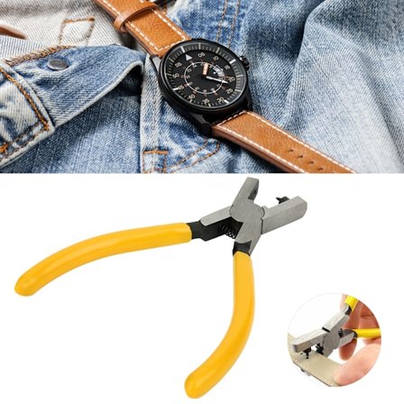 Hulltang for klokkerem Gul Øye Leather Band Stropp Link Belte Håndreparasjonsverktøy