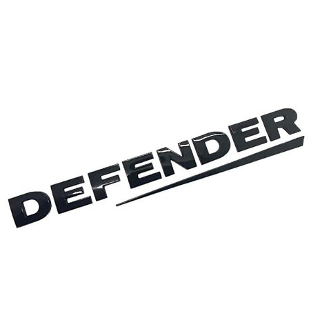 Kiiltävä musta Defender Land Rover 3d konepellin merkki kirjaimet Emblem