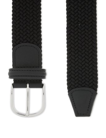 Anderson's Elastic Woven Belt Black - 3,5 - Black - 85