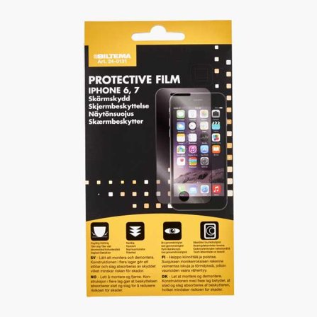 Biltema - Skjermbeskyttelse iPhone 7 Plus og 8 plus