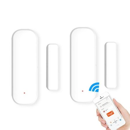 WiFi Smart Dør Sensor Åpen Lukket Detektorer Smart Life APP Kontroll