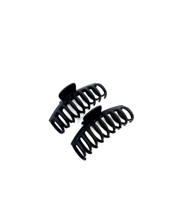 Pipol's Bazaar Bella Hair Claw 2 Pcs - Black - ONE SIZE