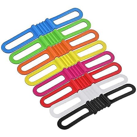 8 stk. Cykel Silikonbånd Bånd Cykel Lygteholder