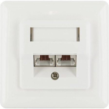 SCHWAIGER STP-Netzwerkdose Cat6, UP geschirmt