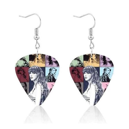 Womens Taylor Swift Charm Øredobber Musikkelsker Gave Swiftie Klær Smykker Tilbehør Fanhgaver A