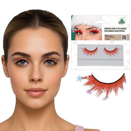 Punaiset Irtoripset Lumihiutaleilla