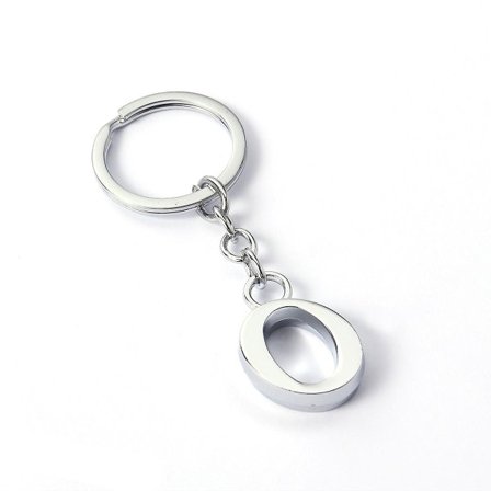 Bokstav O Hänge Nyckelring Bokstav Cool Legering Telefon Hänge Nyckelhållare Kreativ Present Handväska Dekor Bilnyckelring IC
