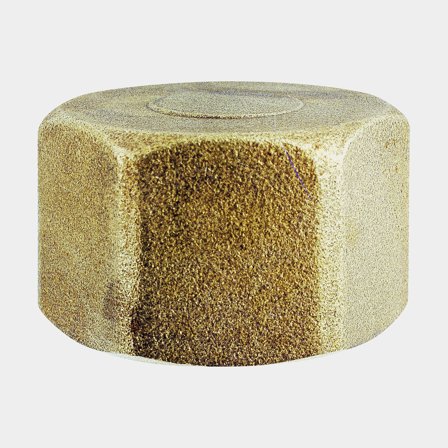 Tampão de tubo Maestrini Blanking Cap, latão, rosca interna, 1 1/2" G (BSP)