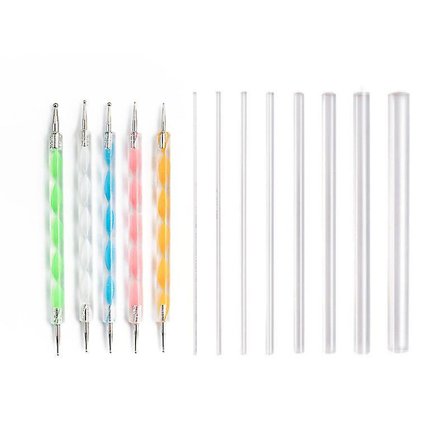 Mandala Tools 13-delars Set Polka Dot Målningsstav Punktborrpenna Akrylprickig Stick Leraverktyg