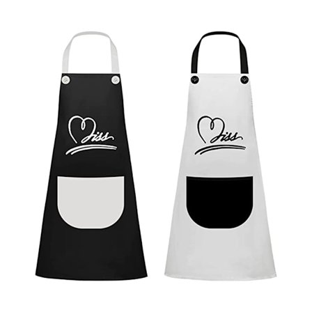 2 kpl Keittiöesiliinaa Kokkaus Esliinaa Suurilla Taskuilla Vedenkestävä Mainos